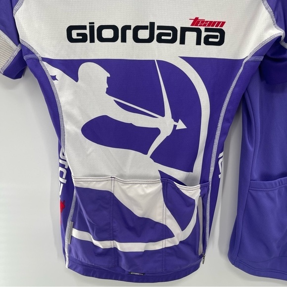 Giordana Set of 2 Purple Full Zip Short Sleeve Cycling Jerseys Size Small - Picture 12 of 14